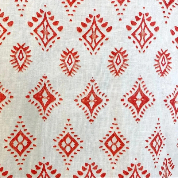 Chelsea & Theodore Linen Embroidered Boho Top Size L NWT - Picture 11 of 13